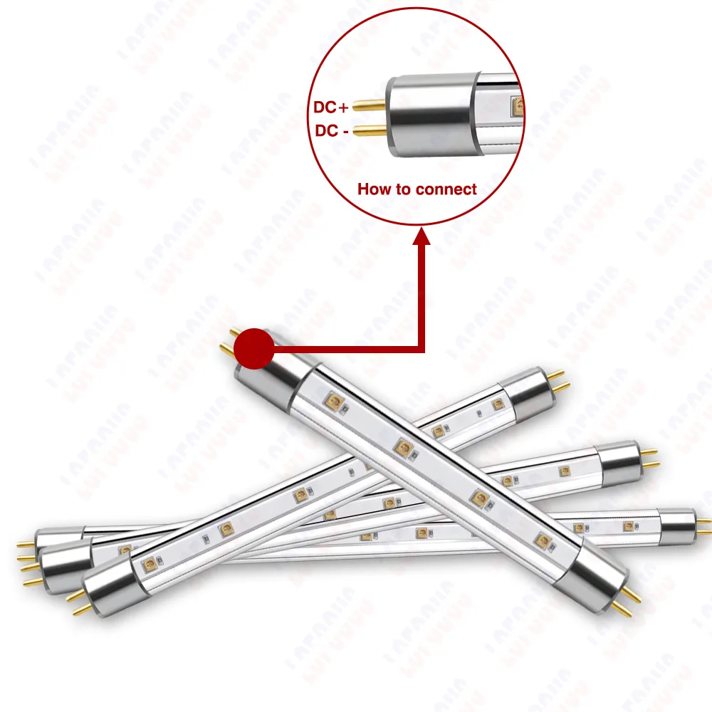T5 2W 3W 4W 5W Quartz LED Ultraviolet Lamps Sterilizer Tube 270nm 280nm UVC 12V 24V For Sterilization Purification Disinfection