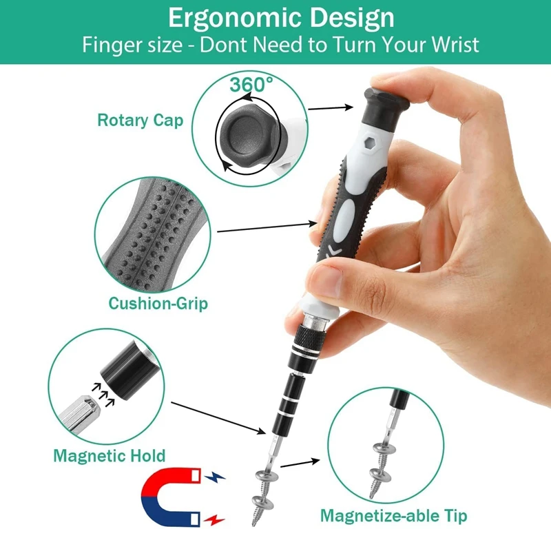 Screw Drivers Tool Set Professional Magnetic Repair Tool Kit For Phone, Computer, Watch, Laptop, , Game Console