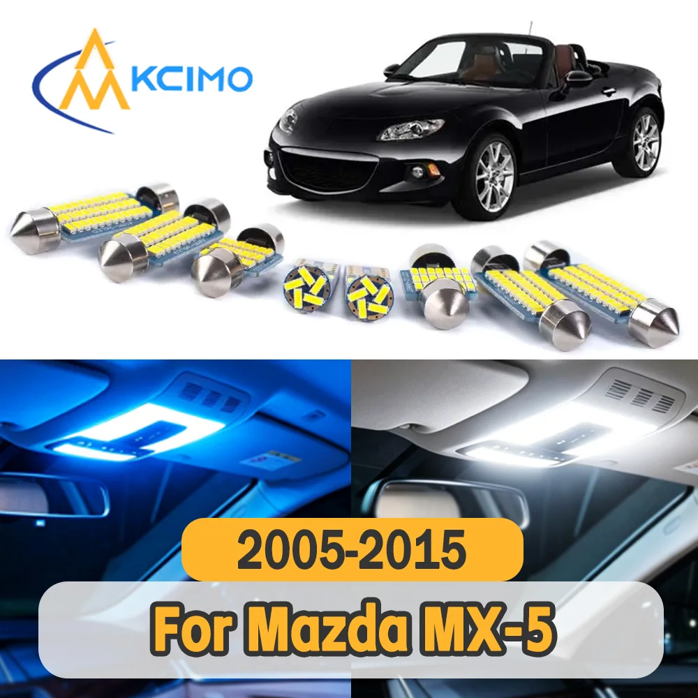 

Long Service Life Car Indoor Lamp Bulbs Stable Illumination Power Saving LED Light Replacement for Mazda MX-5 Miata 2005-2015