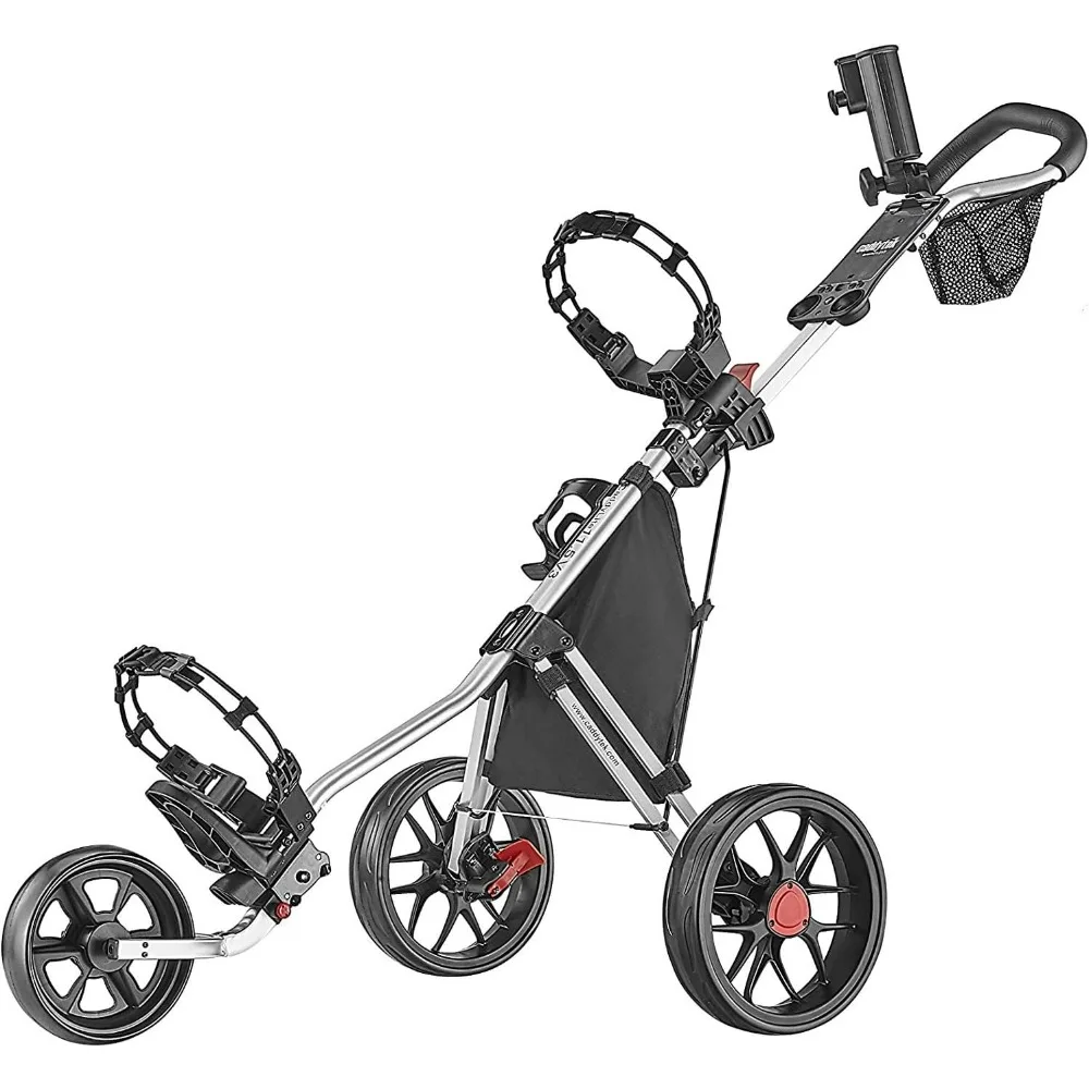 

CaddyLite 11.5 V3 3 Wheel Golf Push Cart - SuperLite Deluxe, Lightweight, Easy To Fold Caddy Cart Pushcart