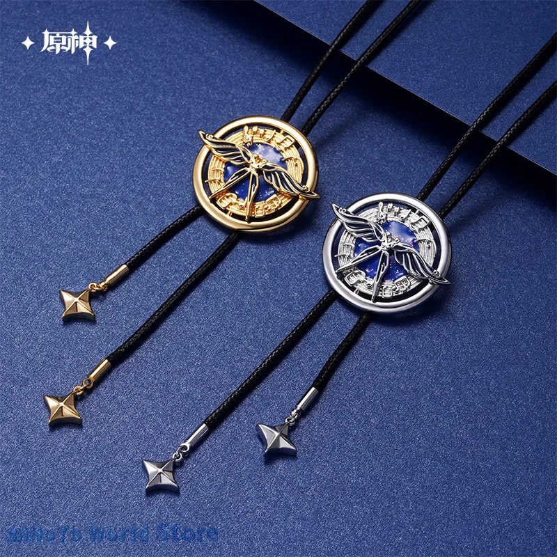 

MiHoYo Official Genuine Genshin Impact Dusty Wahine Theme Series Concert Wind Wing Necklace Gold And Silver Chain Birthday Gifts