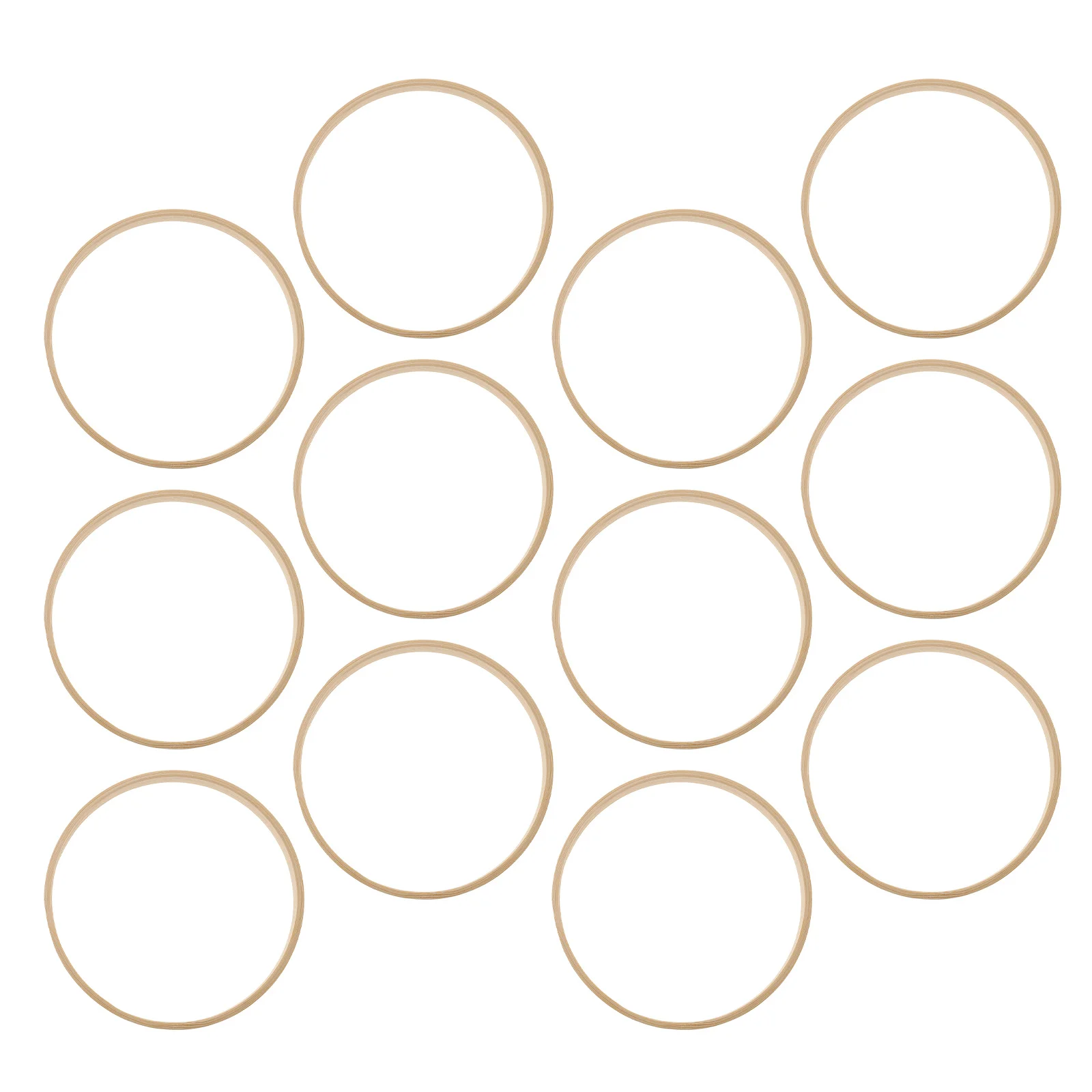 12 قطعة إطارات التطريز الخيزران لتقوم بها بنفسك إكليل شكل ل ماكرامية حلم الماسك الزفاف عيد الميلاد الرياح الرنين الحرفية الأزهار هوب #1