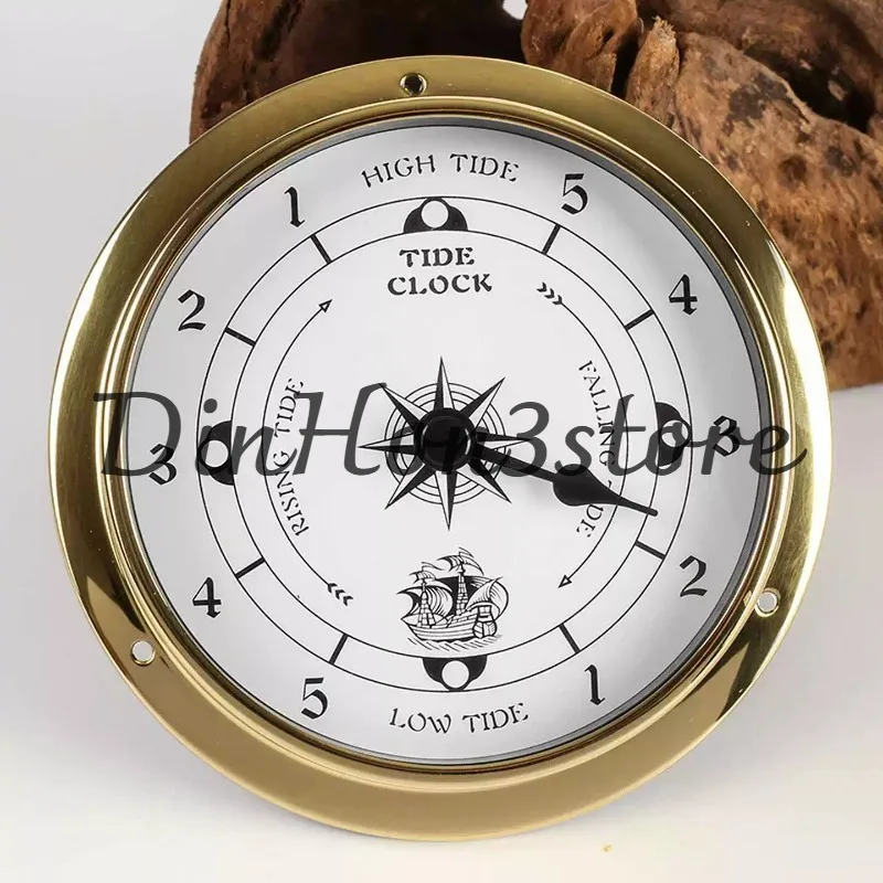 115Mm Copper Shell Marine Barometer Thermometer Hygrometer Clock Tide Clock Weather Forecast