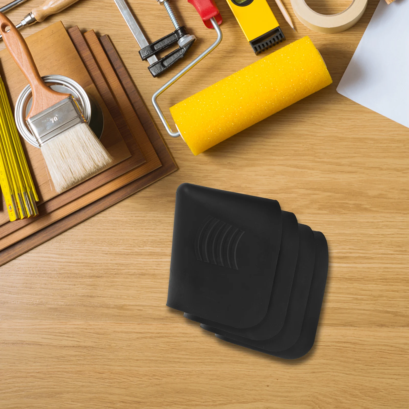 

4Pcs Caulking Tool Kit Strong Texture Reusable Caulk Smoothing Tools for Sealants Grout Tile Sealing Home Use Caulking Tool