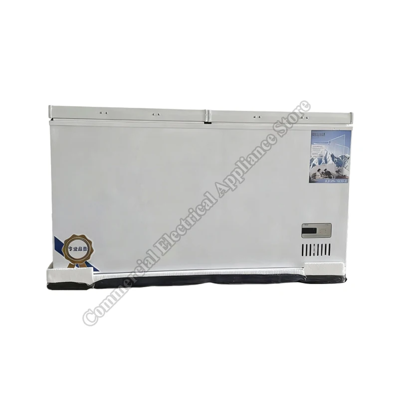 Freezer Commercial Refrigerator Freezer Large Capacity Double Door Horizontal Top Open Dual Temperature Chest Freezer