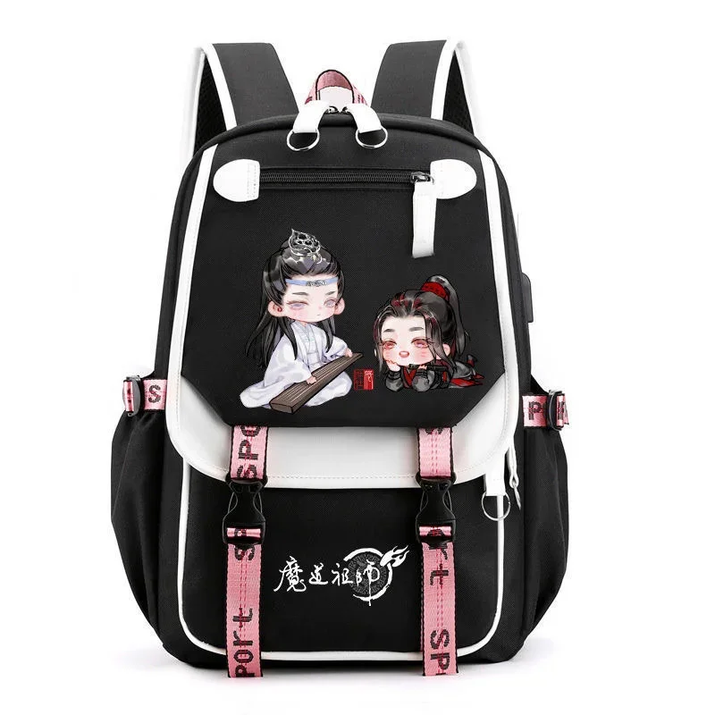 Mo Dao Zu Shi Wei Wu Xian Lan Wan Ji Mochilas, Mochila Adolescentes, Moda Ombro Laptop Viagem Outdoor Mochila