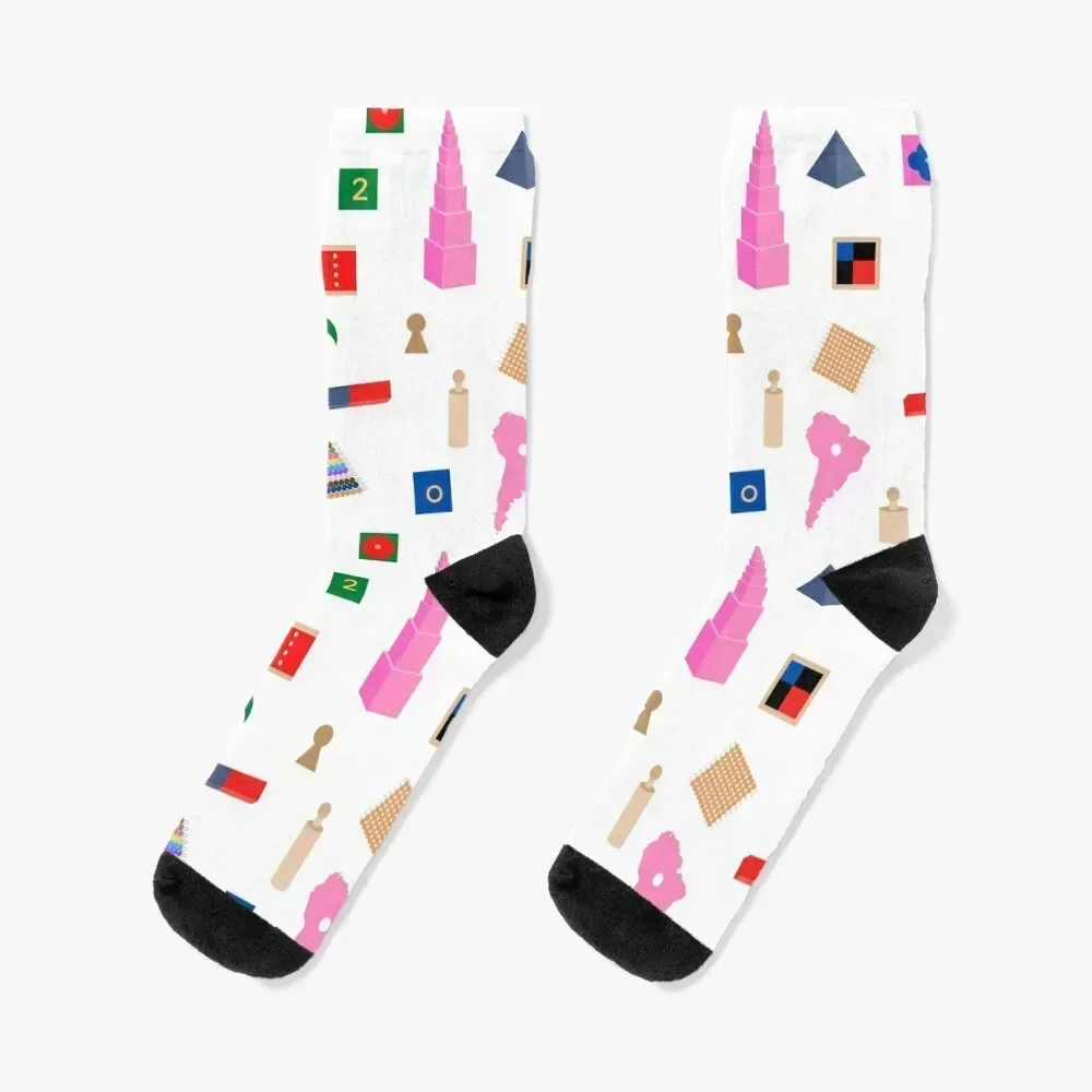 

Montessori materials gift present for Montessori teacher or Montessori mom Socks Climbing anti slip football Socks Female Men's