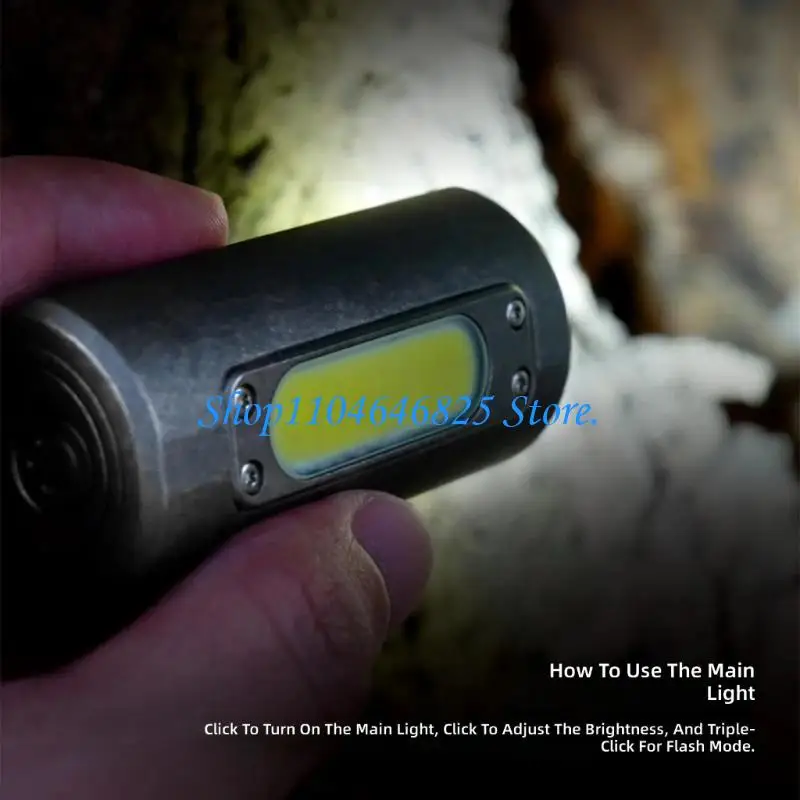 USB Rechargeable Flashlight Powerful Torch Bright Keyring Torch Enduring