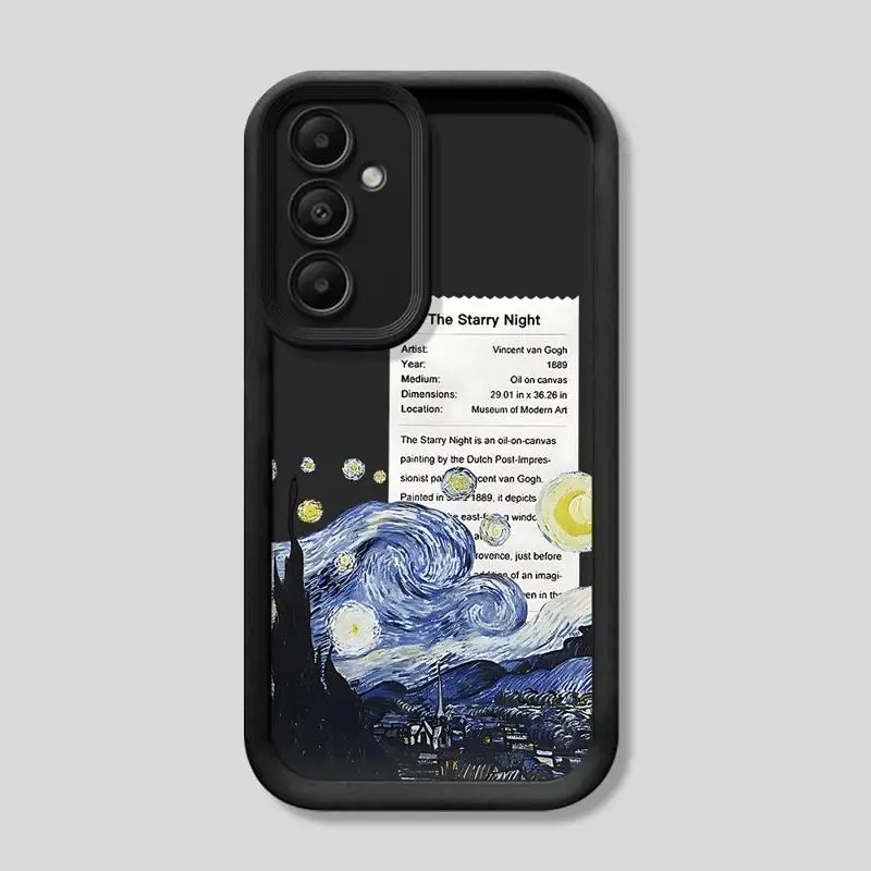 Phone Case for Samsung Galaxy A15 A25 A35 A55 A51 A71 A72 A73 A52 A52s A53 A54 5G TPU Silicone Soft Van Gogh Starry Night