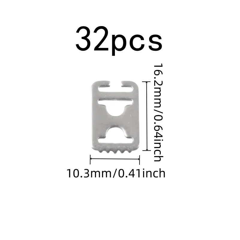 Invisible No-Tie Design Invisible Shoelace Clips, 32 pcs, Casual Shoes, Secure Hold on Laces for White Sneaker Style
