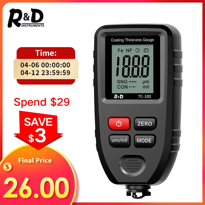 R&D TC100 Coating Thickness Gauge