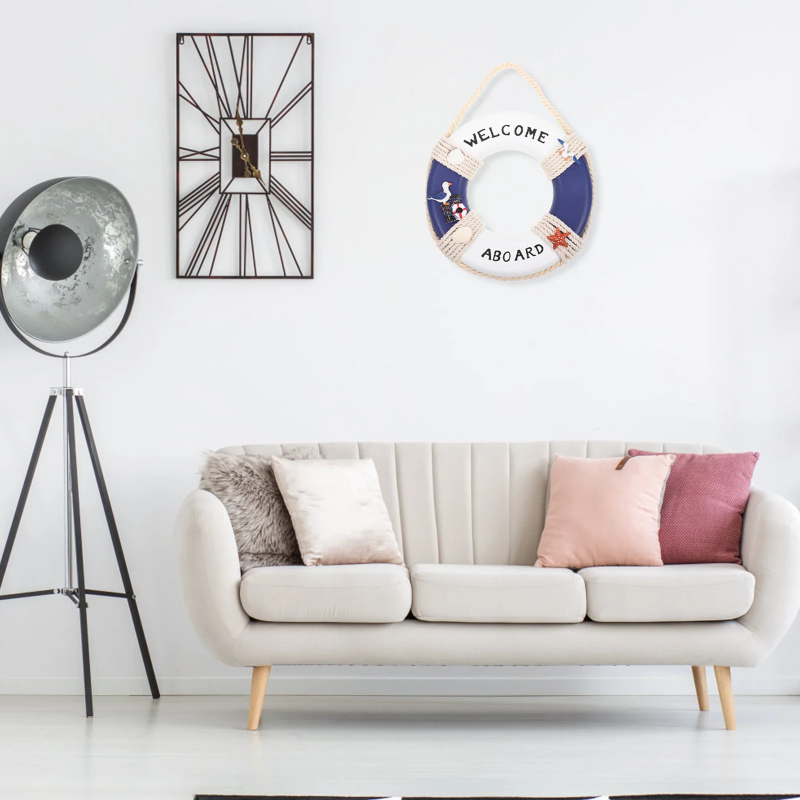 

2Pcs Wooden Lifebuoys Nautical Life Rings Bar Wall Decorations Swim Ring Ornaments Home Outdoor Decors Wooden Swim Rings