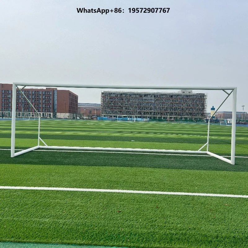Full Size 24x8 Aluminum Soccer Football Goal Post Portable Custom with Net for Adult Professional Training Outdoor Indoor