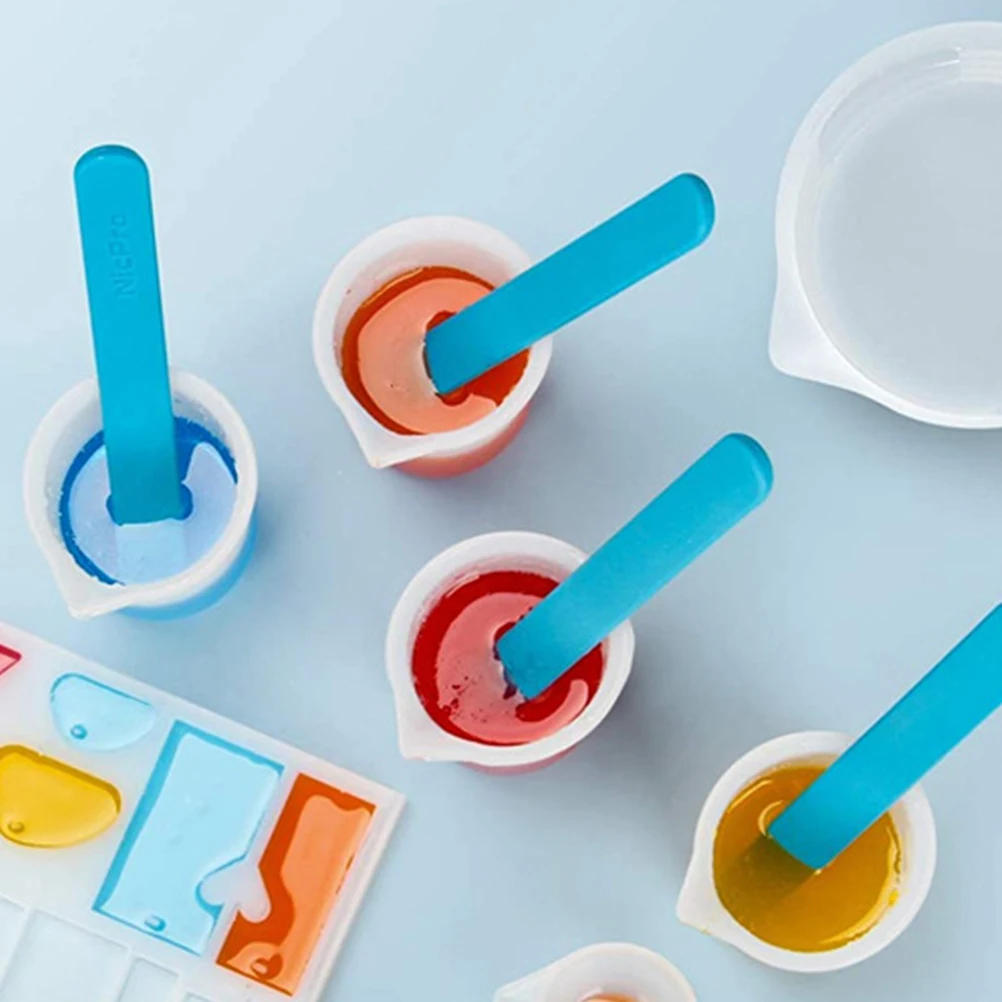 

Paint Mixing Cups Glue Tool Silicone Measure Measuring Kit Suite Epoxy Containers Split Graduated