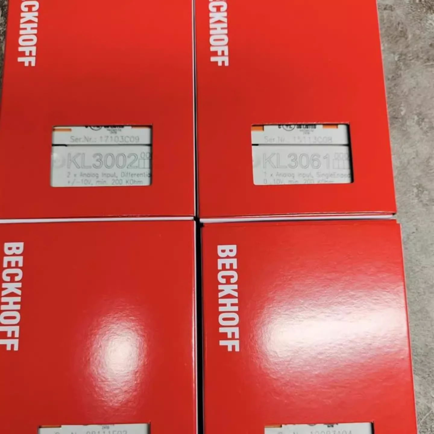 

Free Shipping BECKHOFF Module KL4004 KL3062 Original New