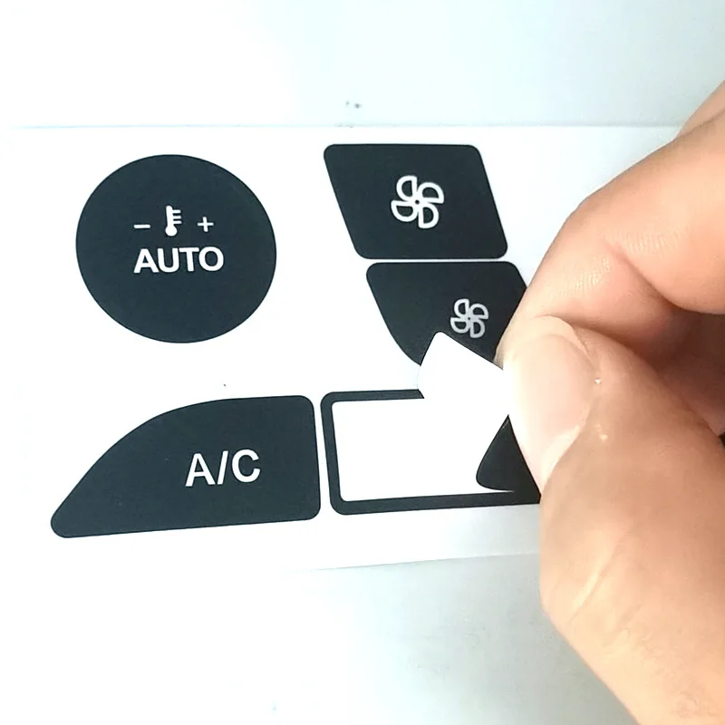 For Ford Focus 1999-2005 Air Condition AC Climate Control Worn Peeling Button Repair Decals Stickers PVC Car Accessories