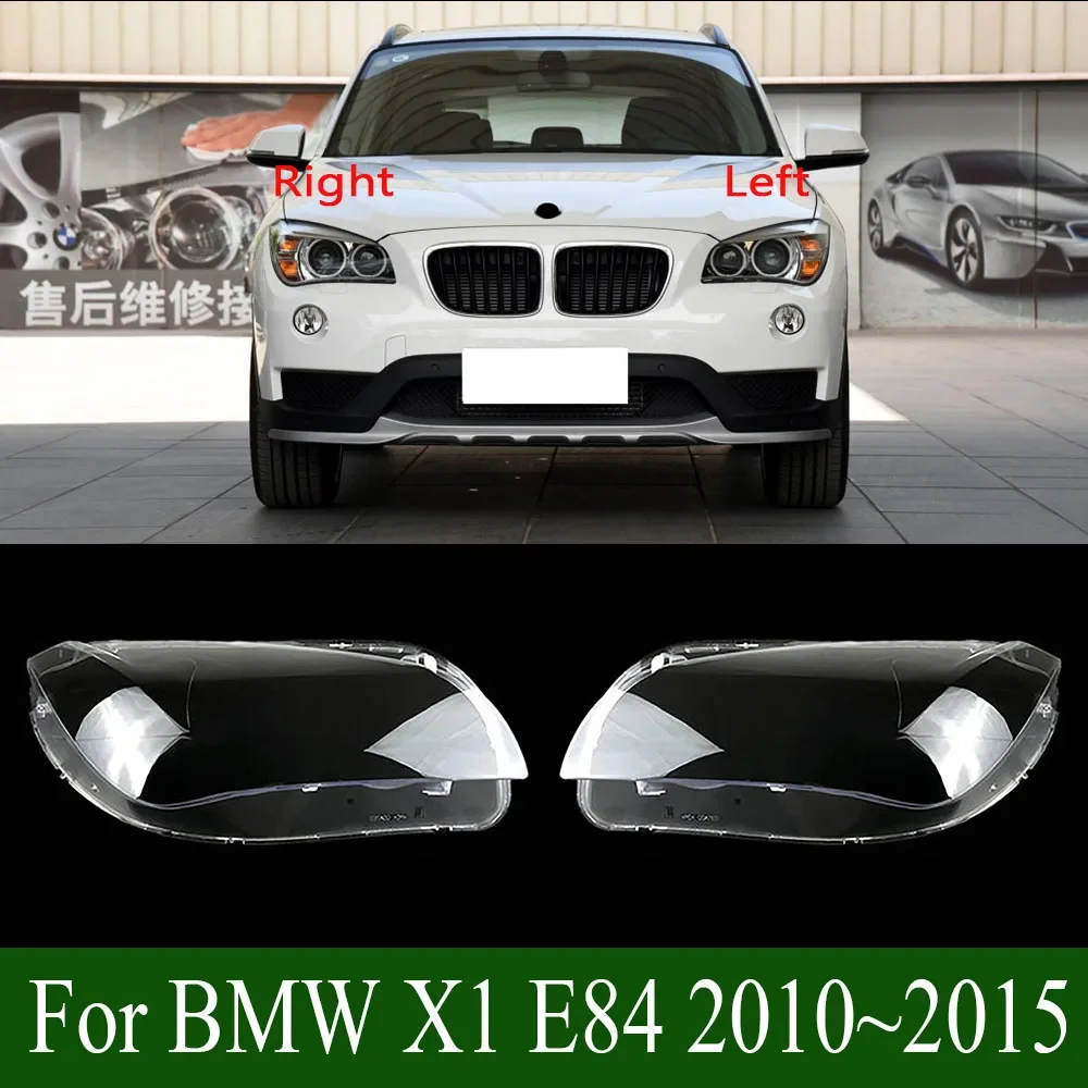 

For BMW X1 E84 2010~2015 Headlight Cover Transparent Lampshade Headlamp Shell Plexiglass Replace Original Lens