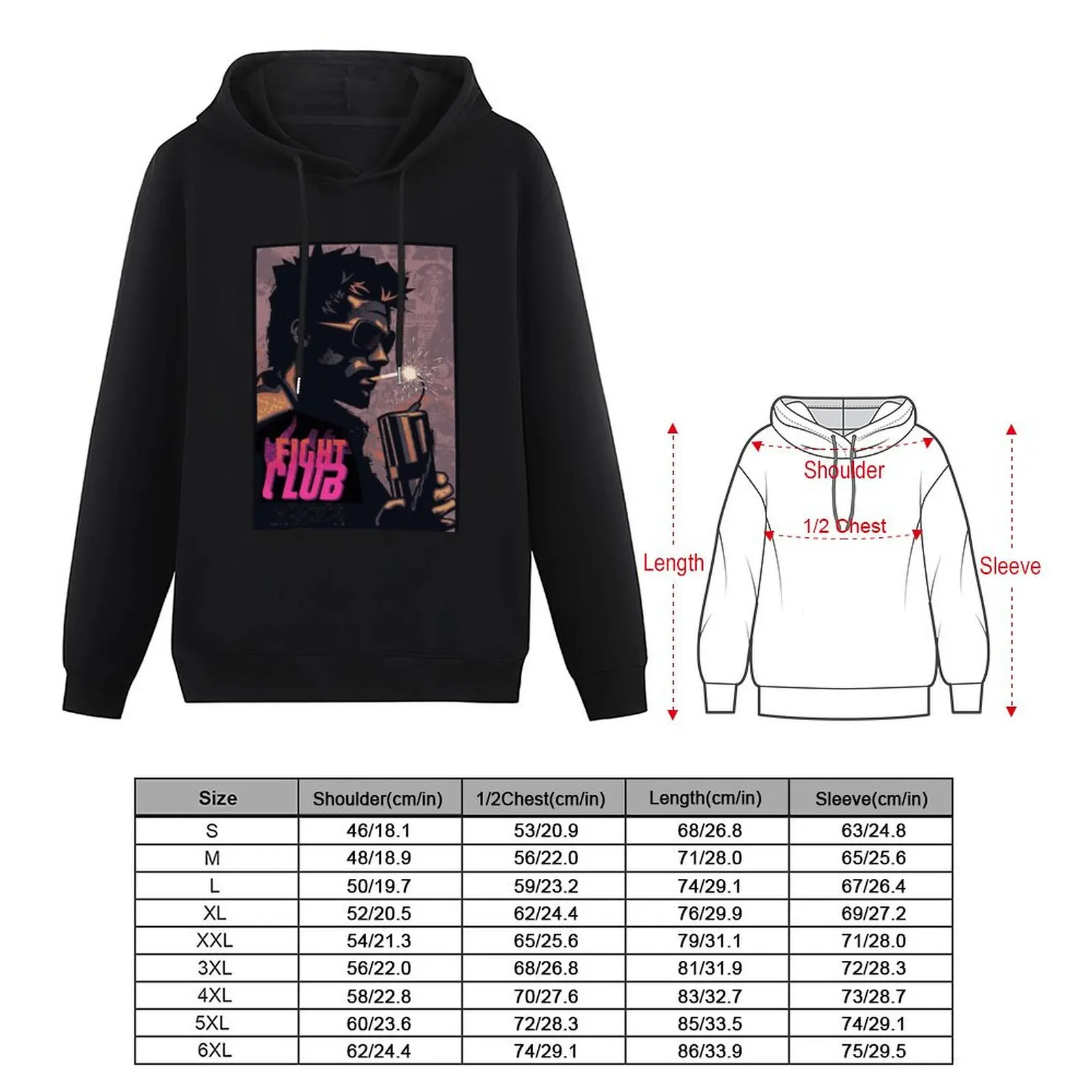 Fight Club Tyler Durden Smoking a Dynamite Pullover Hoodie men's sweat-shirt set mens clothing oversized hoodie