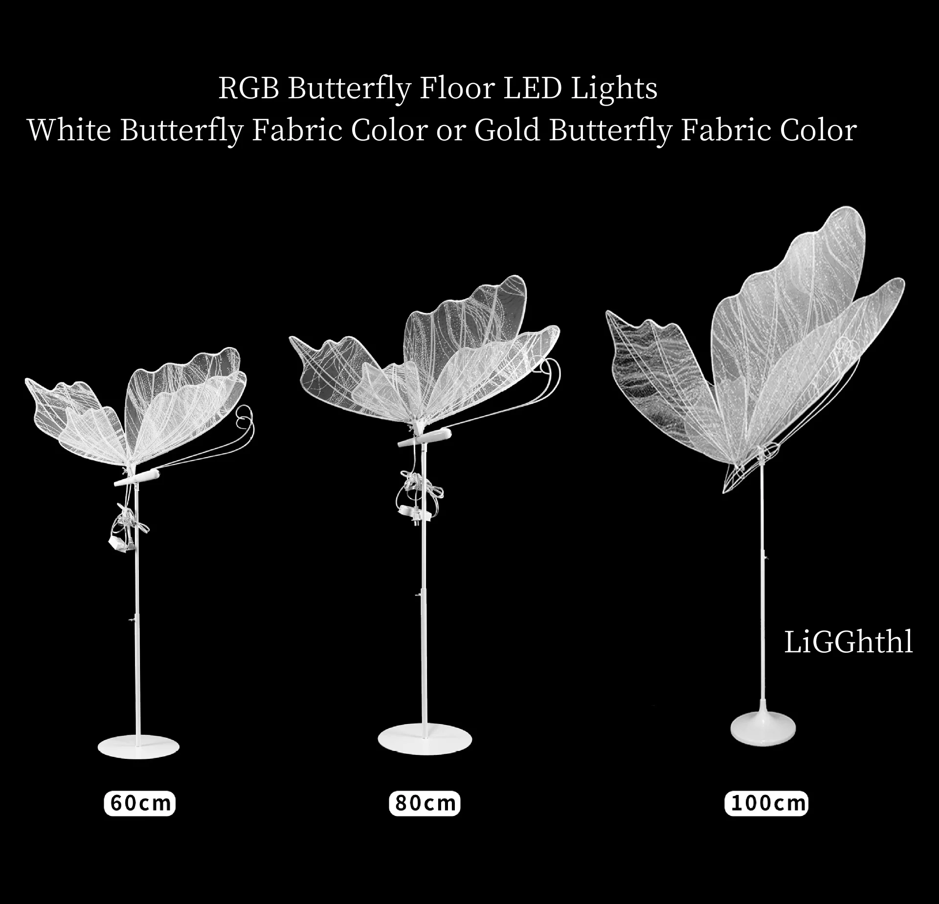 RGB Butterfly Led Wedding Decoration Floor Lights with Remote Control for Ceiling Stage Event Party Wedding Lamp Butterflies