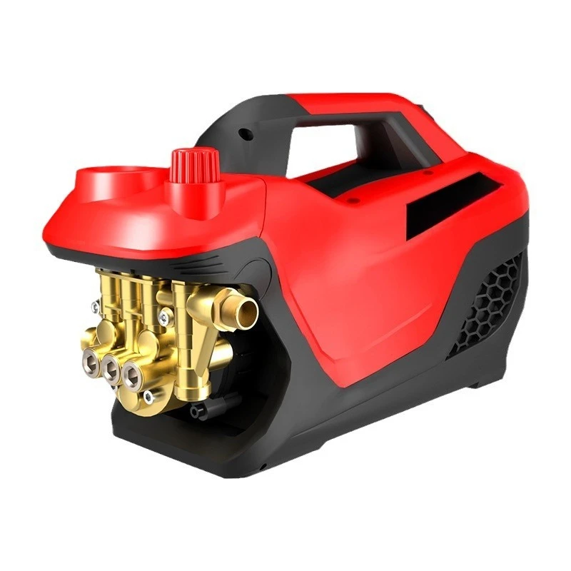 

Customized supply of 220V high pressure water gun, portable and powerful floor washing brush car, air conditioner booster pump
