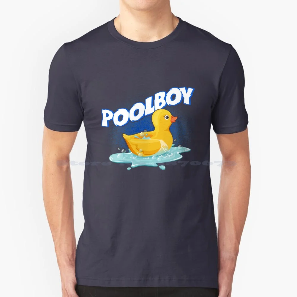 Funny Poolboy T Shirt 100% Cotton Tee Poolboy Bathing Lifeguard Pool Boy Swimming Pool