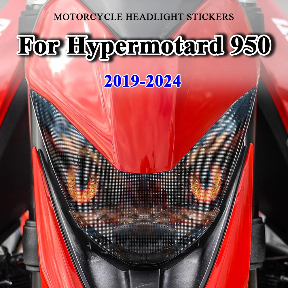 

Waterproof Headlight Stickers Accessories For Ducati Hypermotard 950 2019-2022 2023 2024 Motorcycle Head Light Decals Decoration