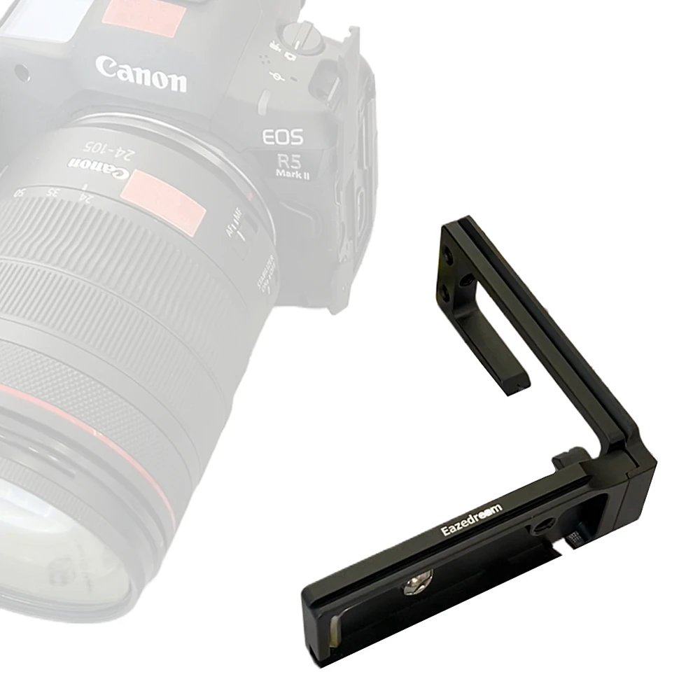 R5II Cable Lock Tripod Quick L Plate Holder only for Canon EOS R5 Mark II R5M2 Camera Tether Shooting & Live Streaming