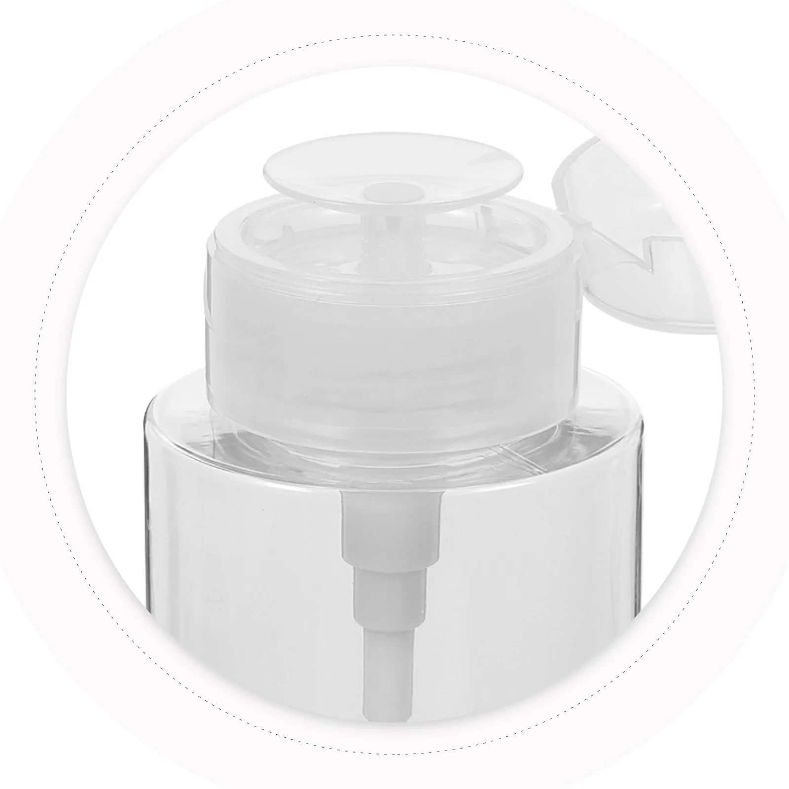 

2pcs 300Ml Liquid Pump Bottle Makeup Remover Press Bottle Empty Travel Container For Nail Polish Remover Hand