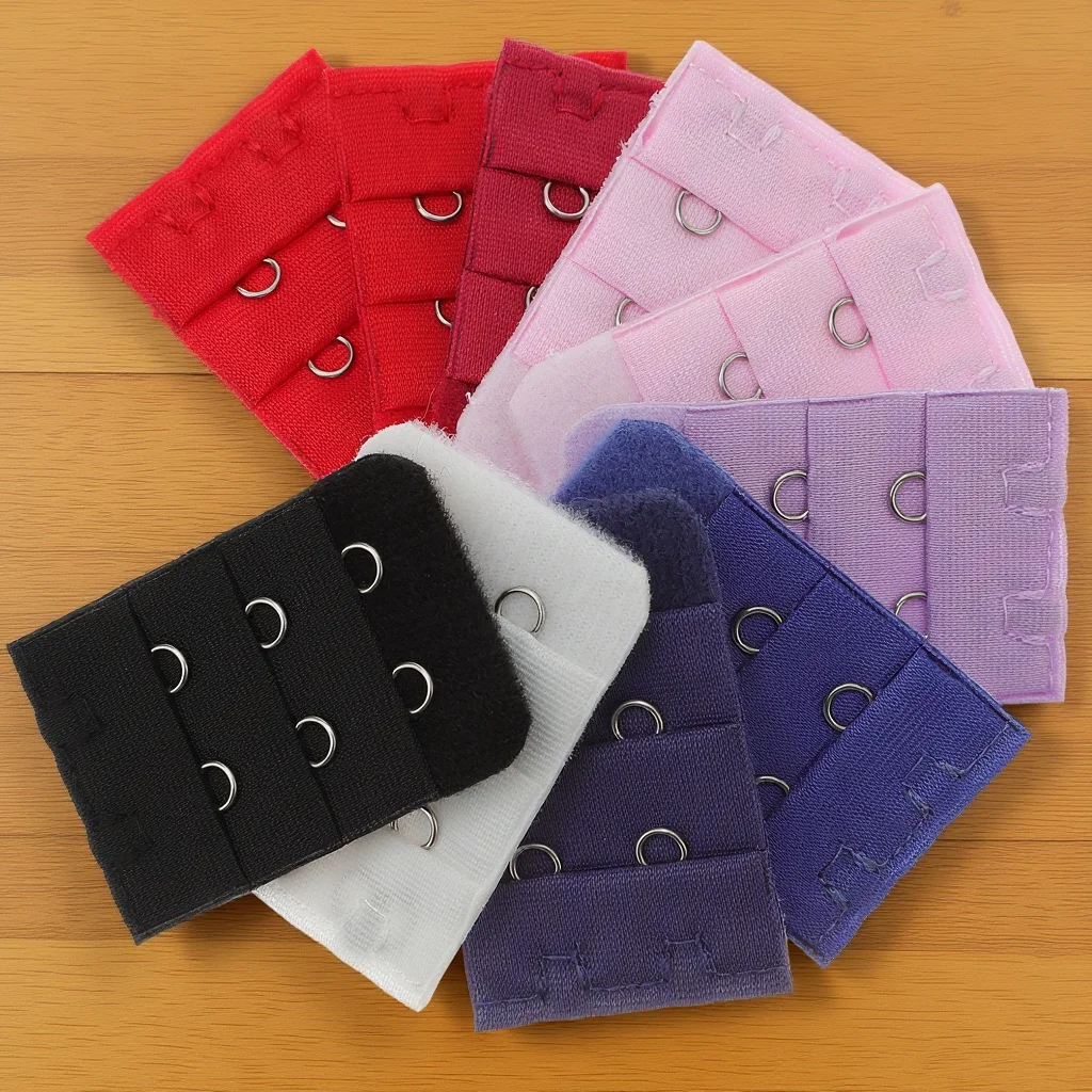 

10pc Bra Extenders For Women 3 Rows 2 Buttons Narrow Brassiere Extension Hook Pregnant Moms Bra Extension Buckle