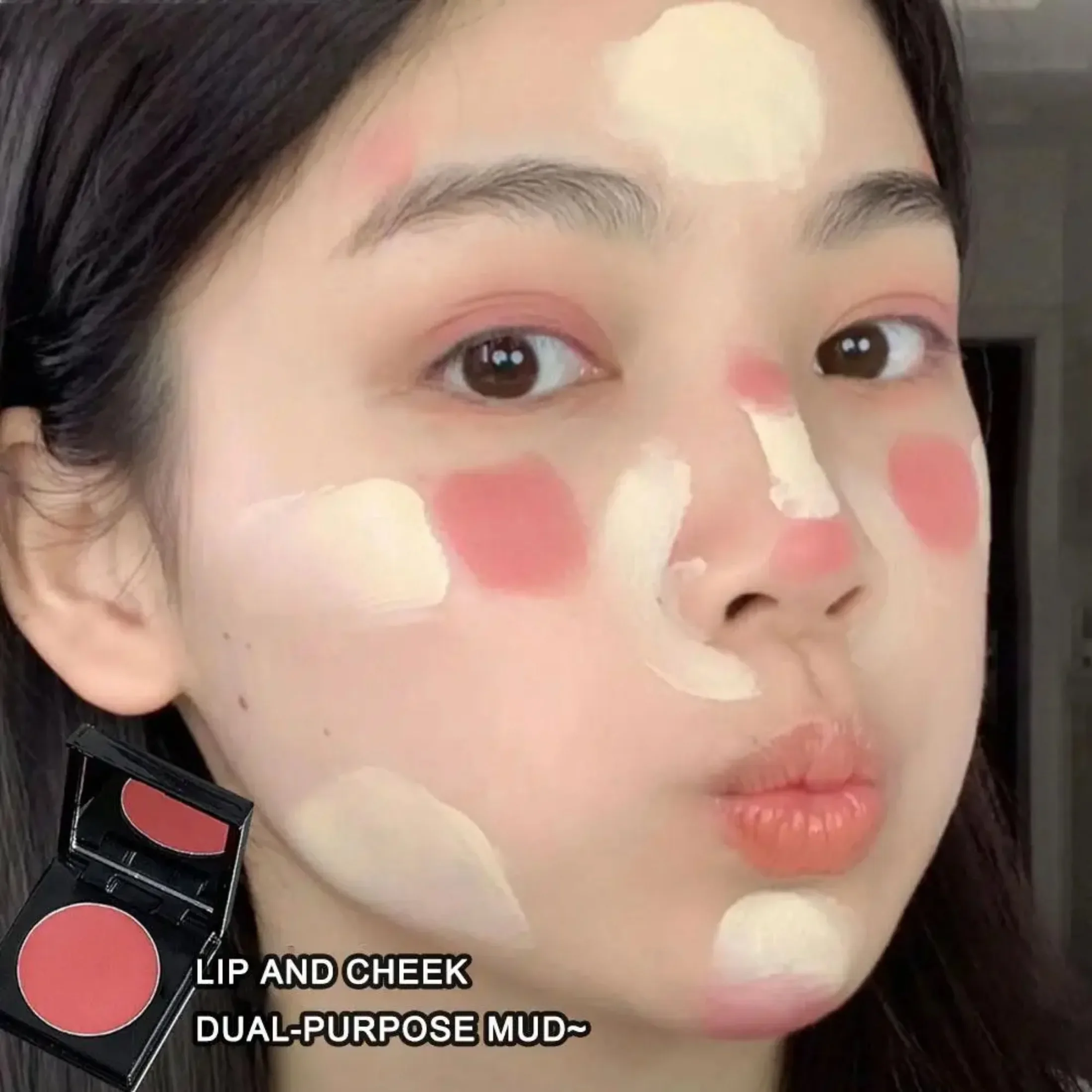 Multi-Function Blush Cream NATURAL Cheek Face Rouge Blusher ครีมยาวนานการแสดงสี Brightening Skin TONE กันน้ํา