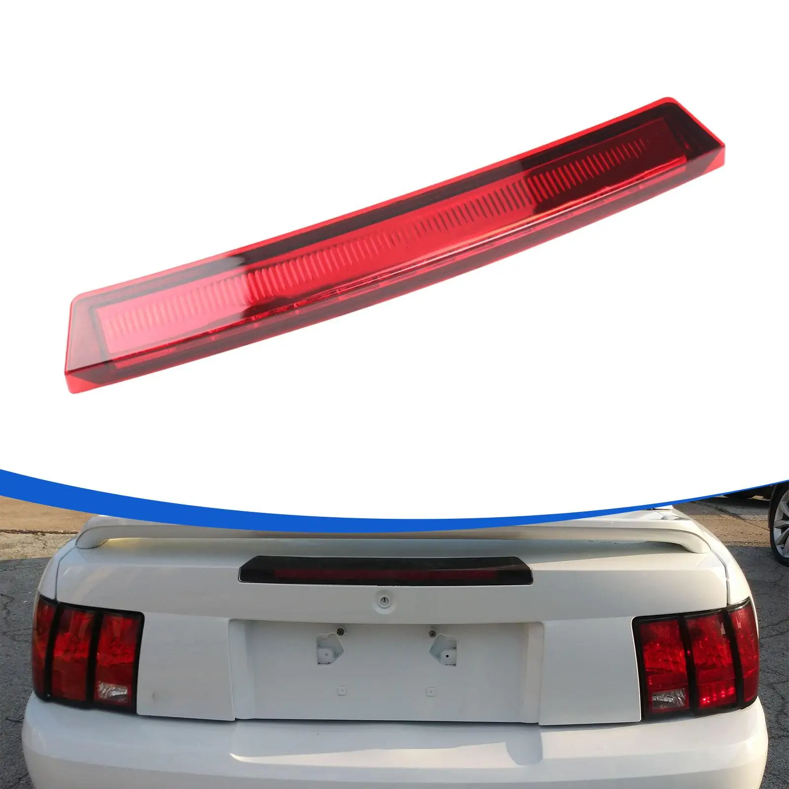 

Третий стоп-сигнал, прочный пластиковый светодиодный центральный задний фонарь, замена для Ford Mustang 1999-2004