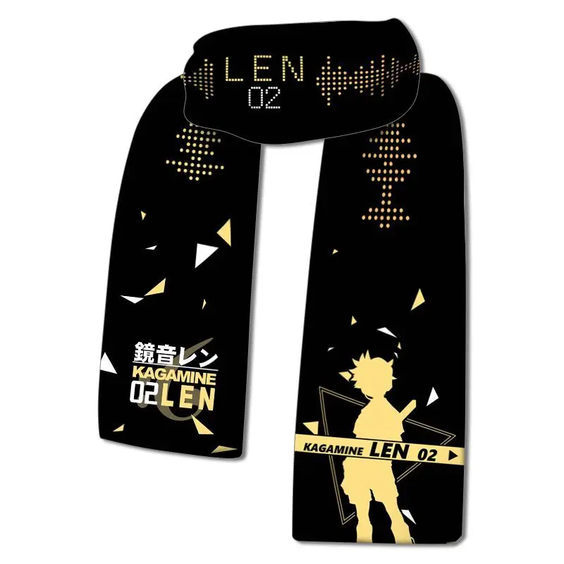 Hatsune Miku anime peripheral two-dimensional scarf Kagamine Rin Kagamine Len cartoon warm couple scarf holiday gift wholesale