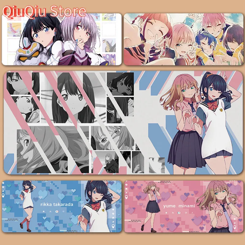 

SSSS GRIDMAN UNIVERSE DYNAZENON Shinjou Akane Takarada Rikka Yume Minami XXL Большой коврик для мыши Коврик для клавиатуры Коврик для мыши