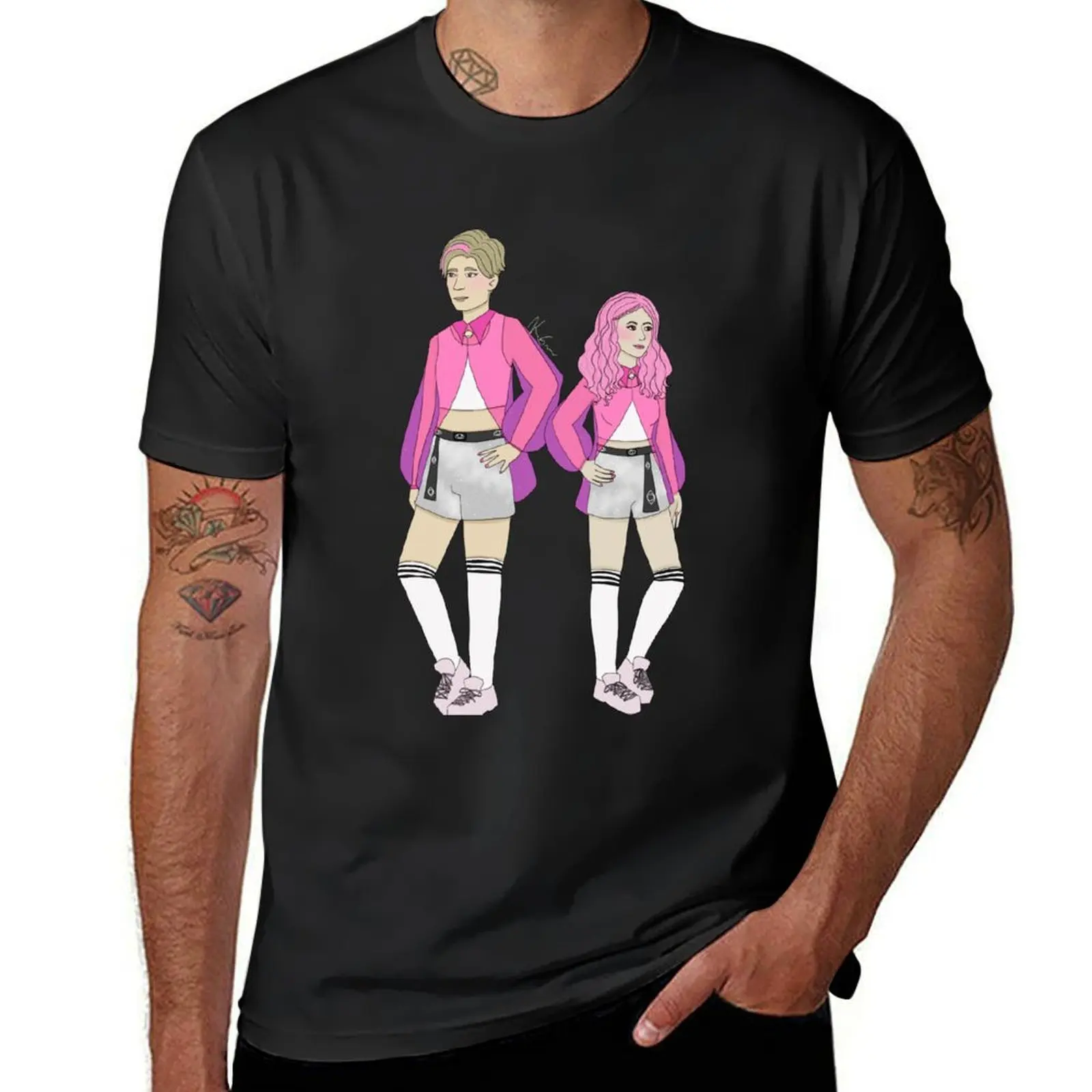 

alex and Carrie dirty candy T-Shirt Short sleeve tee Personalized t-shirt T-shirts oversize slim fit t shirts for men