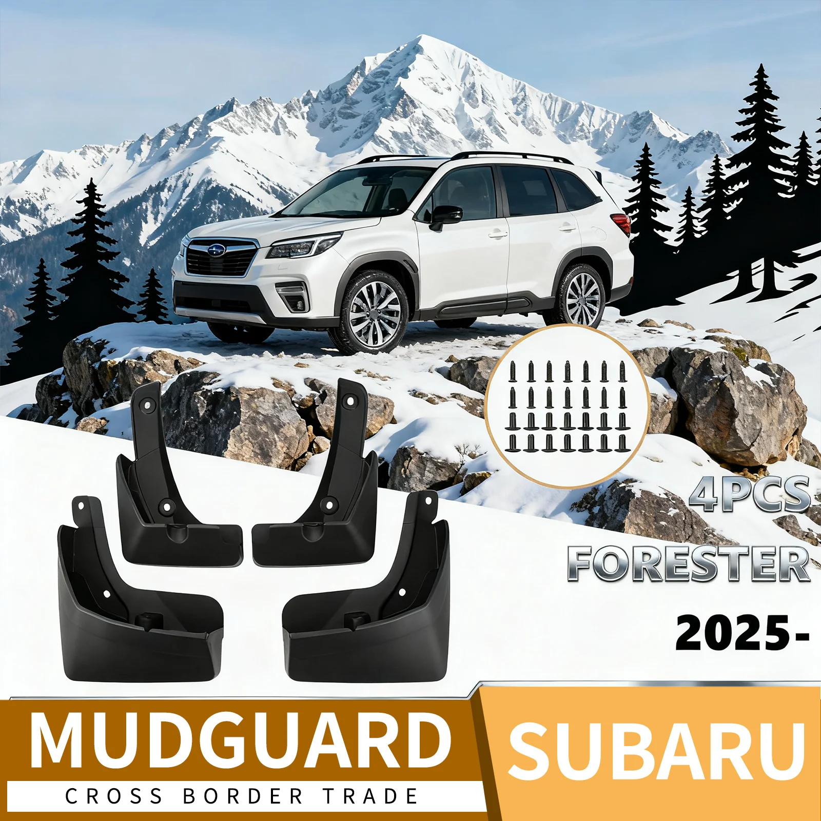 

Автомобильное крыло для Subaru Forester Forester 2025, автомобильное покрытие, крыло, кожа, сверление не требуется, предотвращение царапин