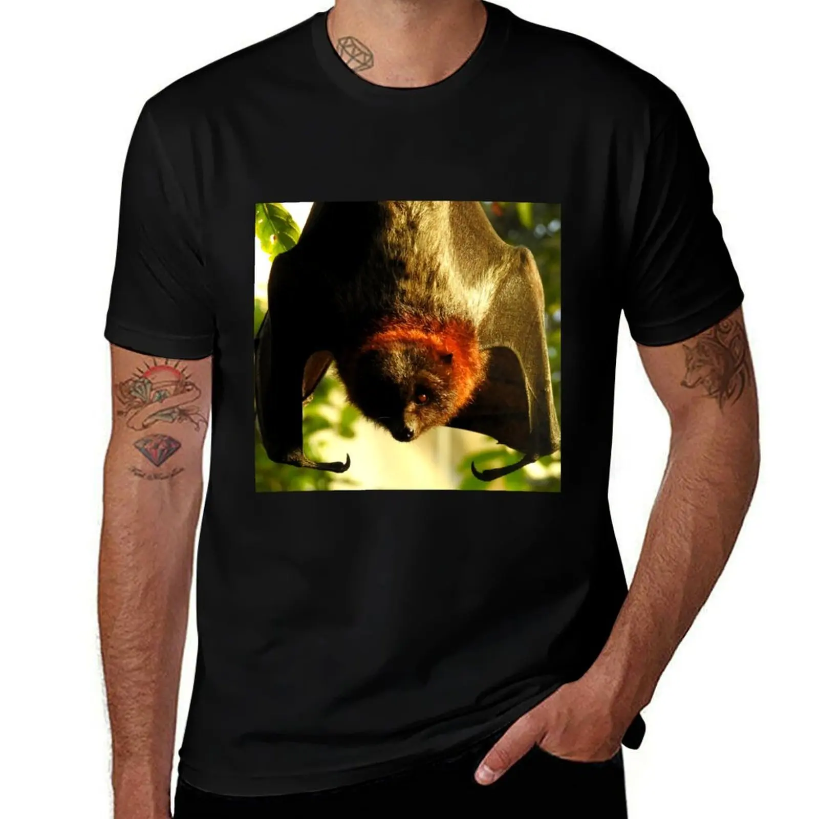 

Rodrigues Fruit Bat T-Shirt t shirts for man pack cotton t shirts designer T-Shirt