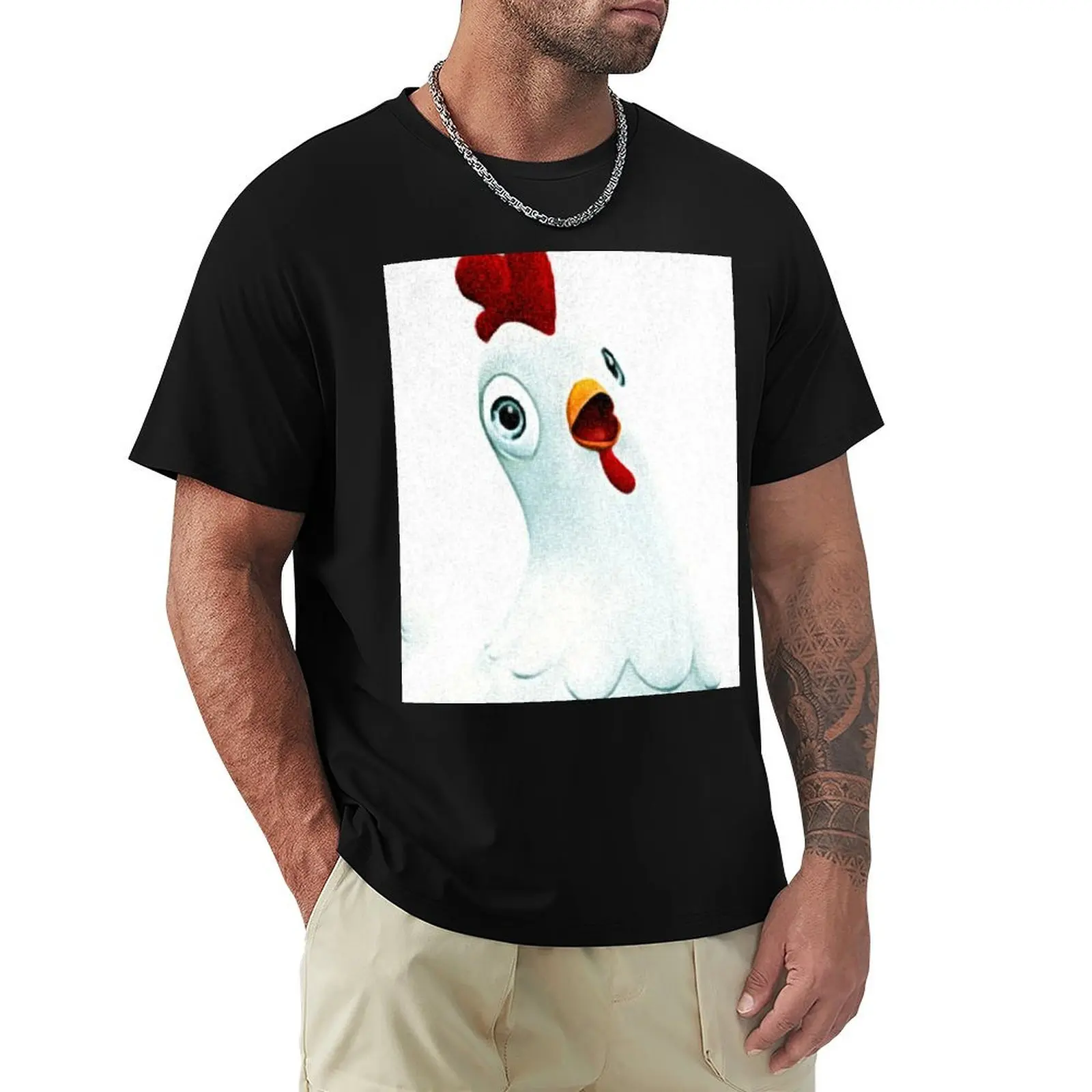 

White Funny Chicken -kids,Chickalleta T-Shirt cotton man t-shirts luxury designer cute clothes mens plain t shirts