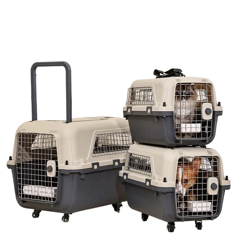 

Pet air box with handle for large and small cats and dogs pet air box