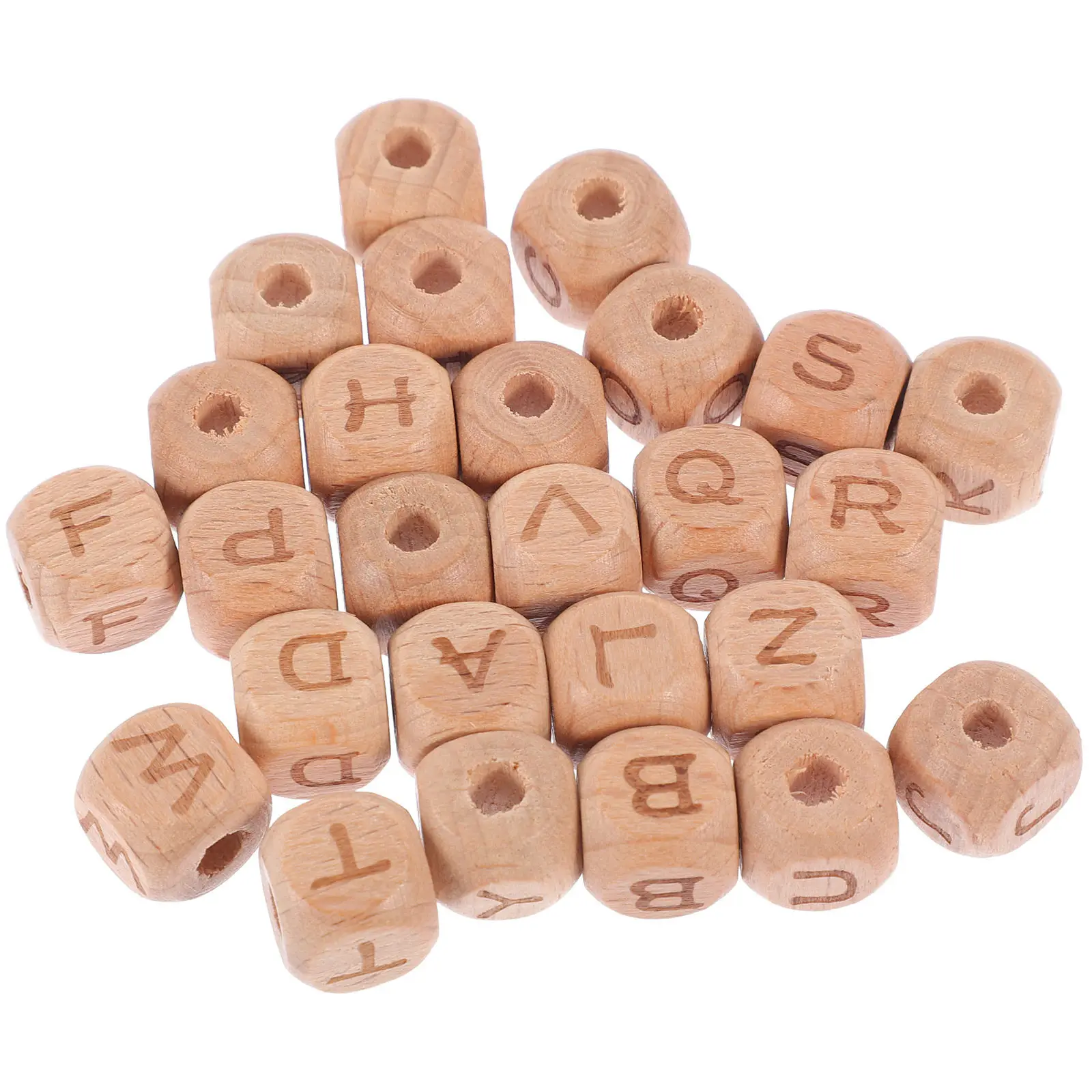 

104Pcs Wood Letter Beads Alphabet Beads DIY Bracelet and Necklace Supplies Craft Accessories for Jewelry Making