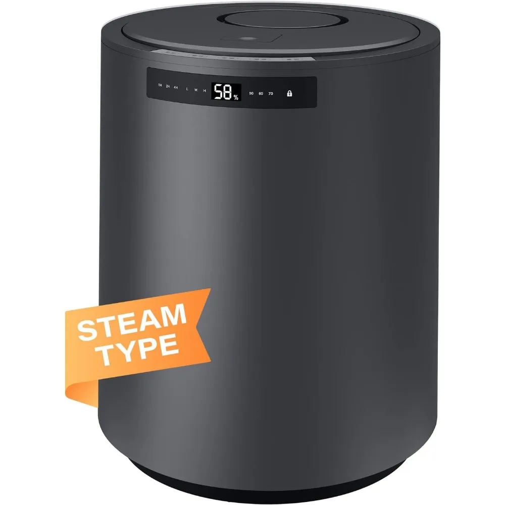 Steam Whole House Humidifiers for Large Room, 10L(2.64Gal) Auto Shut Off  Filterless Design Humidifier for Plants, 3 Level Mist