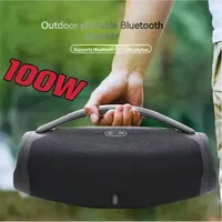 Caixa De som 100W High-power Bluetooth Speakers Portable Outdoor Subwoofer 3D Stereo Surround Sound Column Music Center Boombox