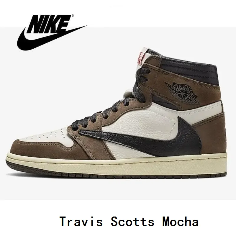 Nike-Air Jordan Retro 1 One AJ1 Low Shadow Blue TS Reverse Mocha Women Men Sports Sneakers Basketball Shoes us