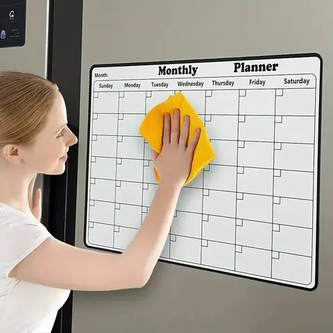 Message Board Erasable Soft Magnetic Fridge Sticker Planner Calendar Writing Record Bulletin Board Wall Decor Home Accessories