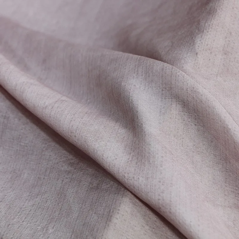 

19 Mu silk Tussah fabric dirty dye cold stir-fried pigment elegant