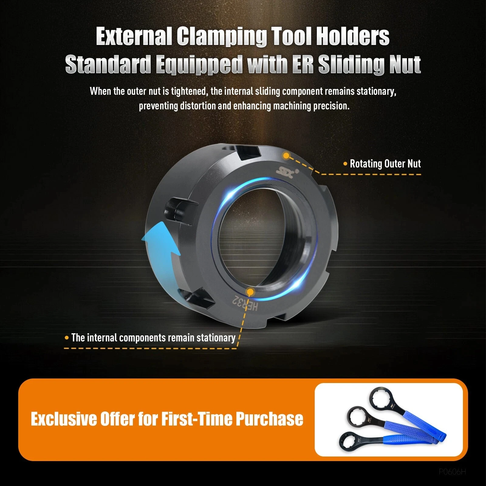 BMT45 BMT65 CNC Lathe Live Tool Holder 90 Degree Driven Tool ER25 ER32 Power Milling Head Compatible with BMT Power Turret