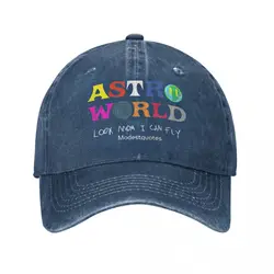 ASTROWORLD Look Mom I Can Fly Baseball Cap for MenDistressed Washed Snapback Hat Cactus Jack Hip Hop Outdoor Adjustable Fit Hat