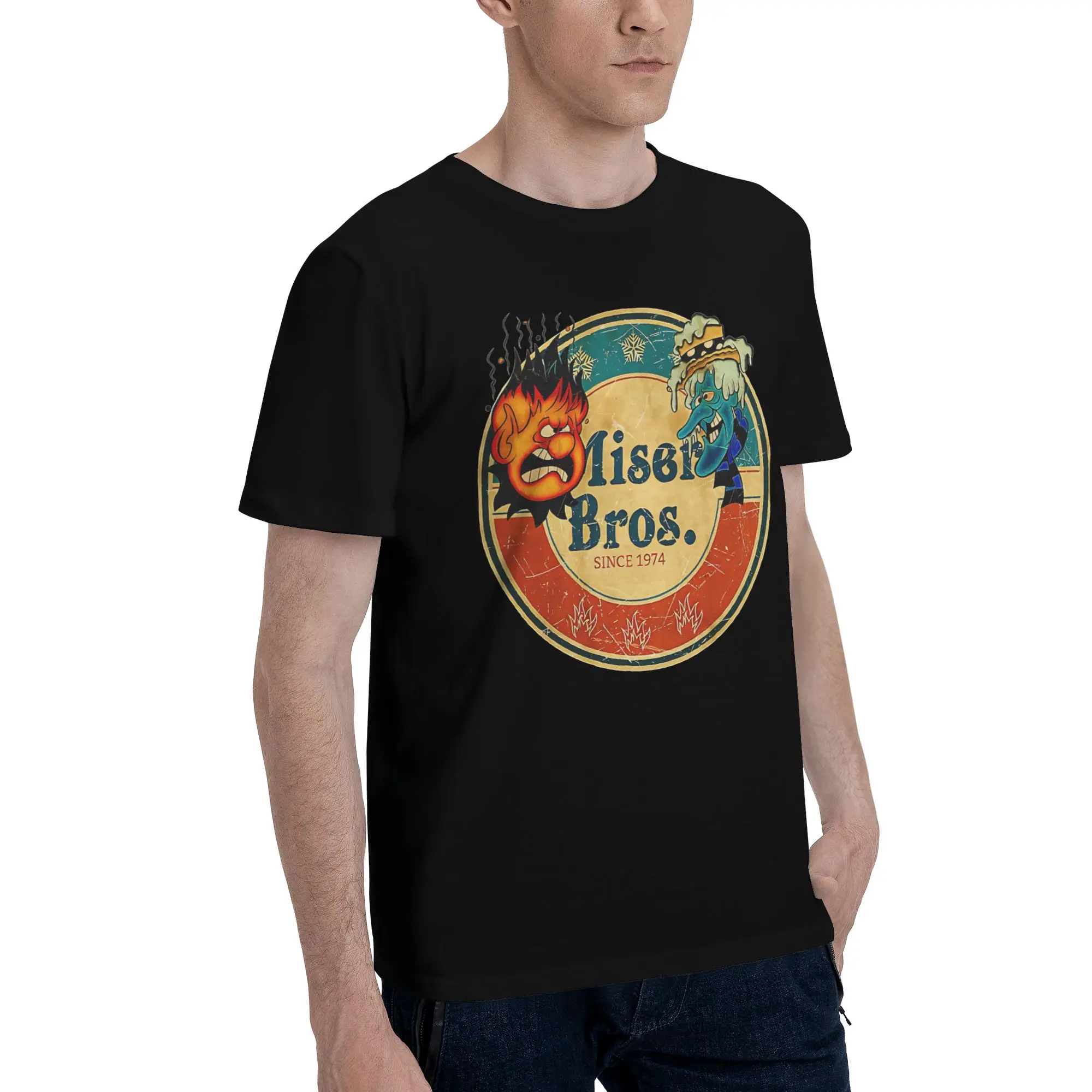 Heat Miser  Funny 100% Cotton T-Shirt Miser Brothers Tops Tees For Men