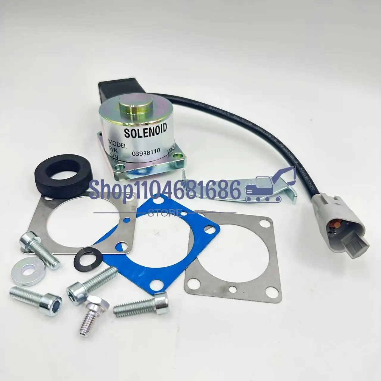 

03938010 03938110 Запорный клапан дизельного двигателя, стопорный электромагнитный клапан для HATZ 12 В/24 В постоянного тока