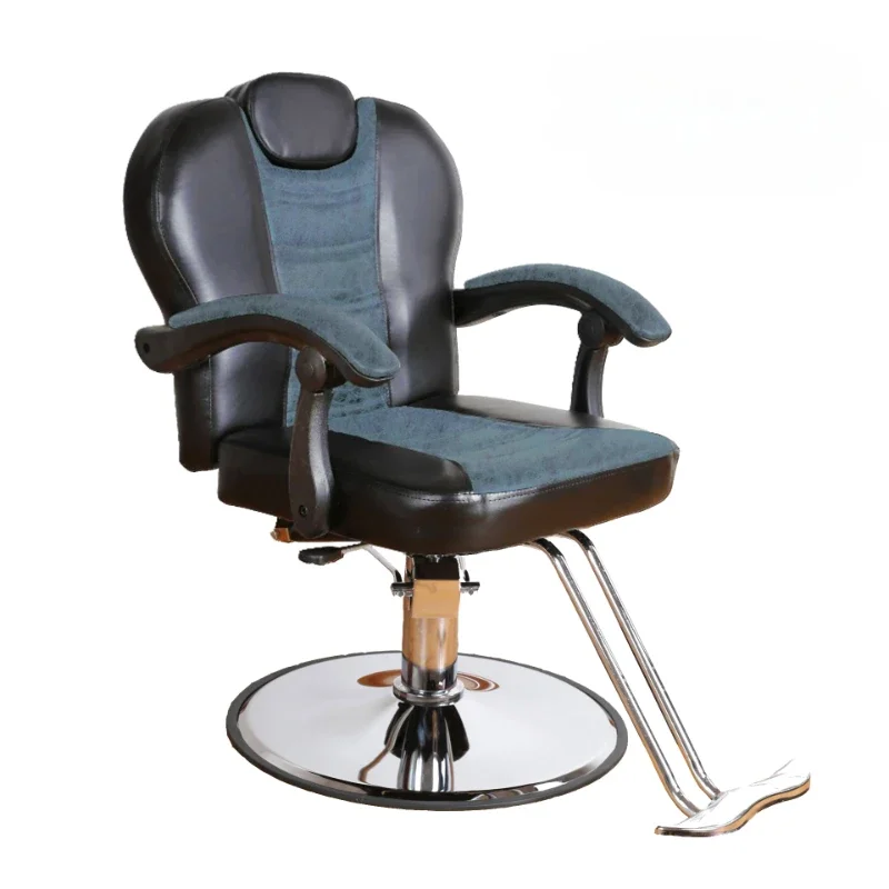 Economic Height Barber Chair Auxiliary Ergonomic Shaving Metal Barber Chair Classic Sillas Spa Furniture CC50LFY Hairdressing