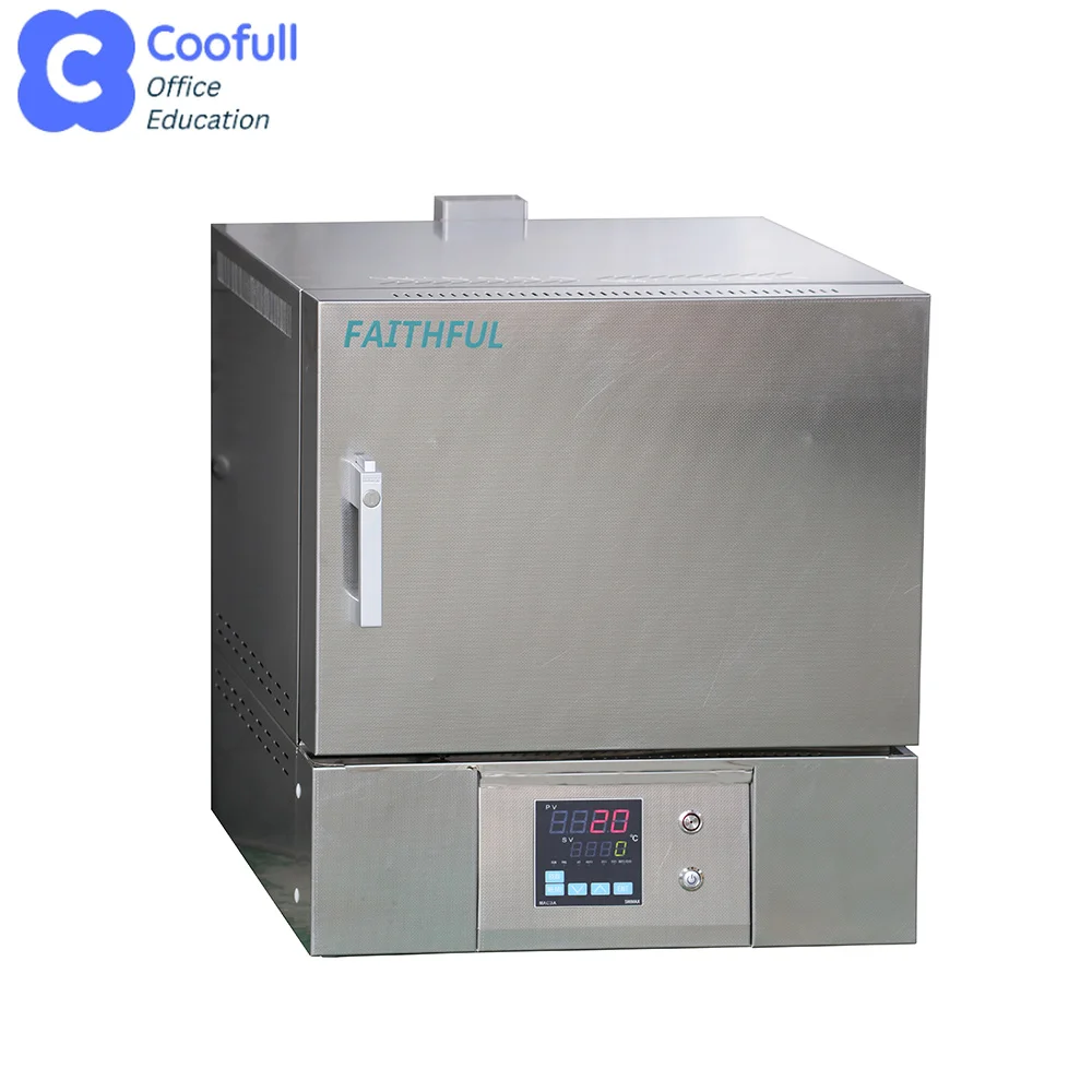 COOFULL Stainless Steel Laboratory Electrical Resistance Ceramic Fiber Muffle Furnace